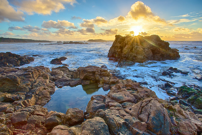 Обои картинки фото природа, восходы, закаты, простор