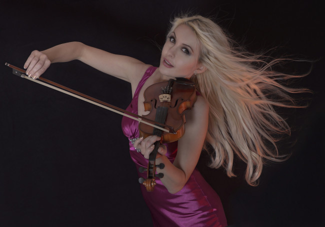 Обои картинки фото музыка, -другое, скрипачка