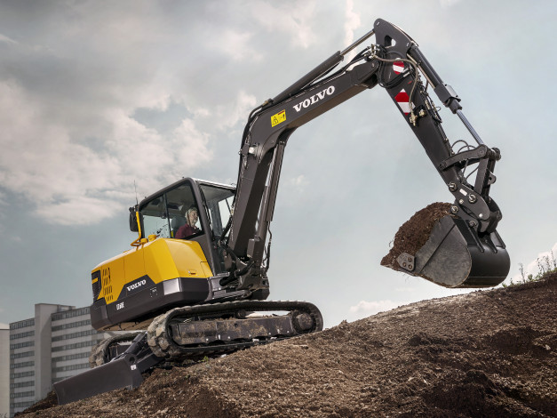 Обои картинки фото техника, экскаваторы, volvo