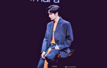 обоя мужчины, wang yi bo, актер, певец, костюм, стул