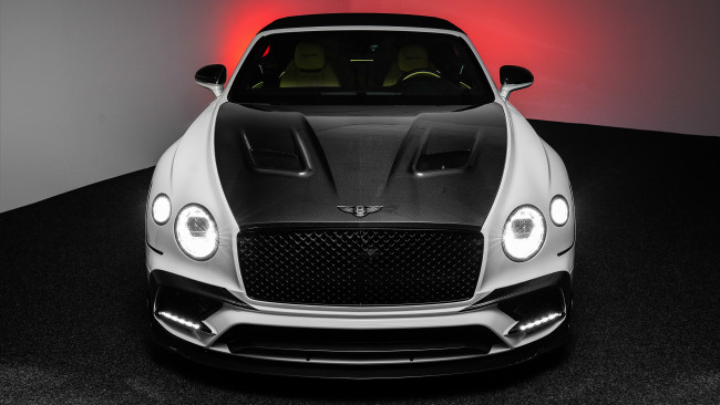 Обои картинки фото автомобили, bentley, keyvany, continental, gt, convertible, тюнинг, бентли, белый