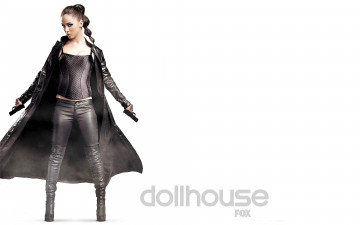 Картинка кино+фильмы dollhouse девушка коса плащ пистолеты