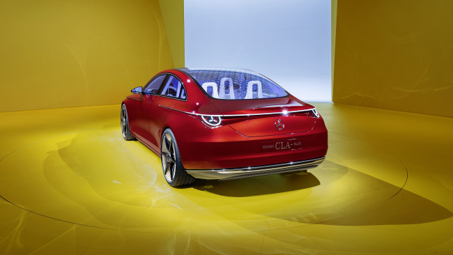 Обои картинки фото 2023 mercedes-benz cla class concept, автомобили, mercedes-benz, мерседес, mercedes, benz, cla, концепт, мюнхен, iaa, 2023, вид, сзади