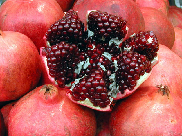 Обои картинки фото еда, гранат