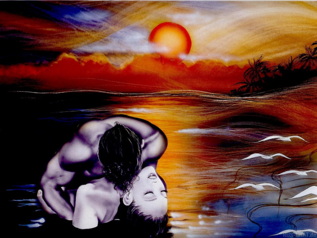 Обои картинки фото рисованные, люди