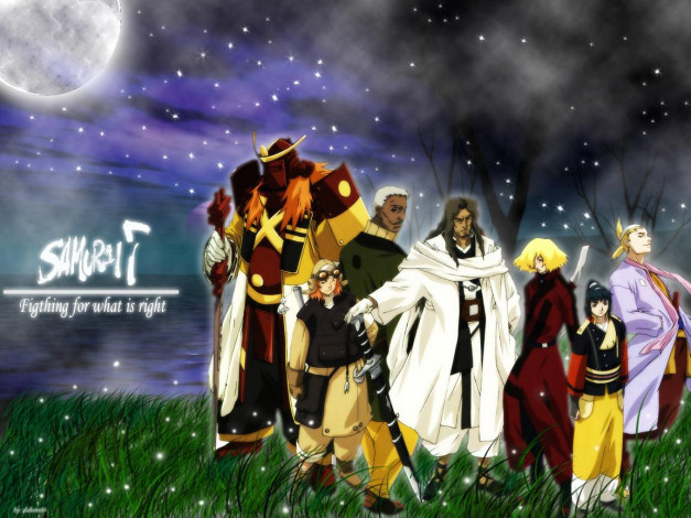 Обои картинки фото аниме, samurai