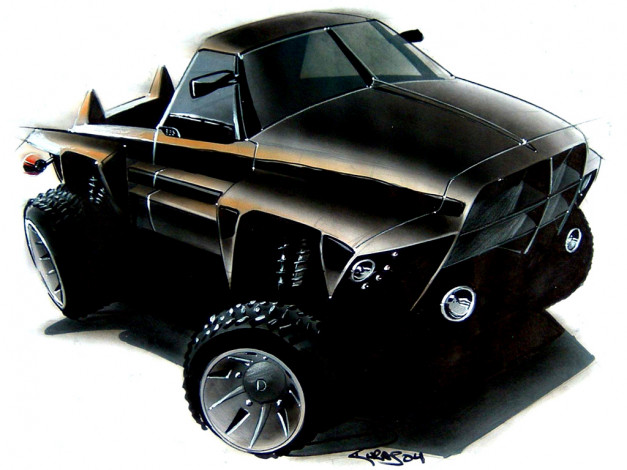 Обои картинки фото автомобили, рисованные