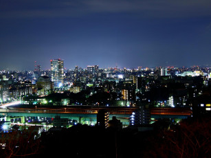 Картинка города огни ночного