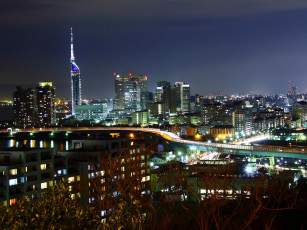 Картинка города огни ночного