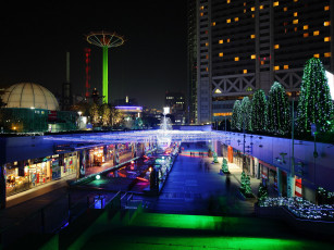 Картинка города огни ночного