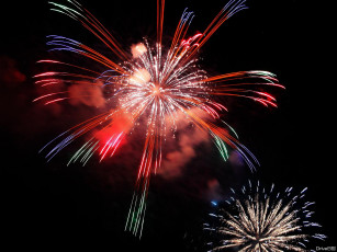 Картинка разное салюты фейерверки