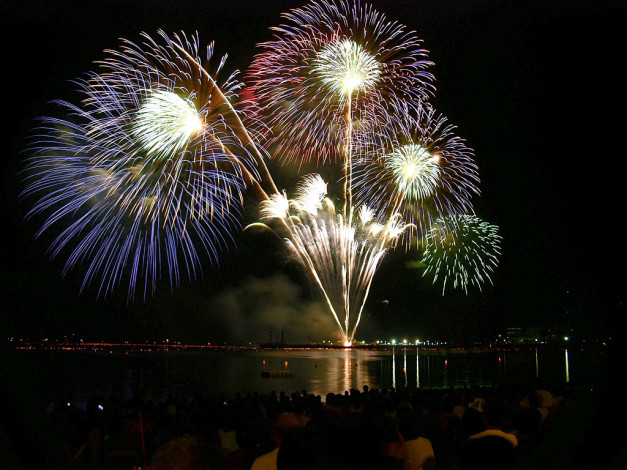 Обои картинки фото разное, салюты, фейерверки