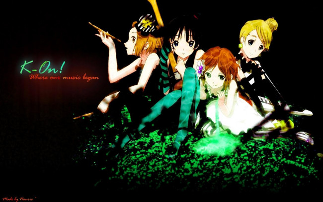 Обои картинки фото аниме, on