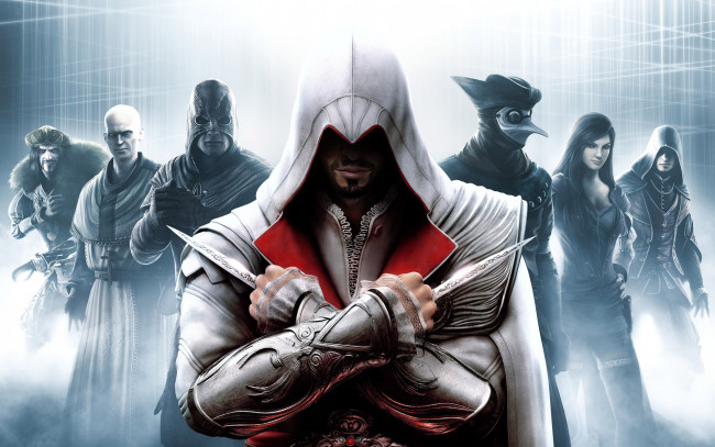 Обои картинки фото assassin`s, creed, brotherhood, видео, игры