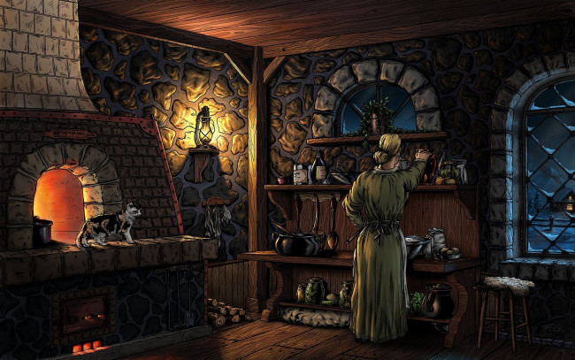 Обои картинки фото рисованные