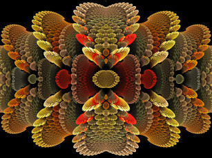 Картинка 3д графика fractal фракталы абстракция узор