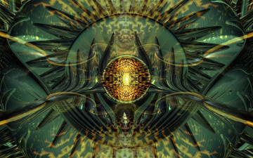 Картинка 3д графика fractal фракталы абстракция узор