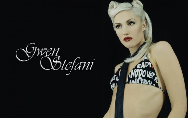 Обои картинки фото музыка, gwen, stefani, галстук