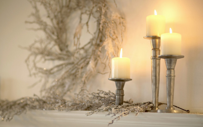 Обои картинки фото разное, свечи, подсвечники