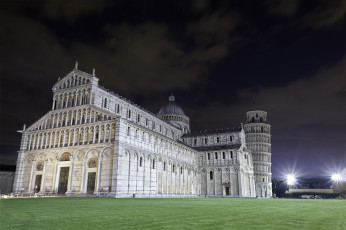 Картинка pisa italy города пиза италия cathedral duomo di пизанский собор пизанская башня