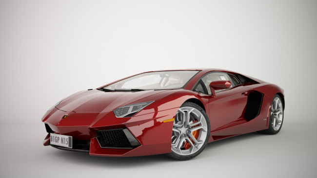 Обои картинки фото автомобили, 3д, lamborghini
