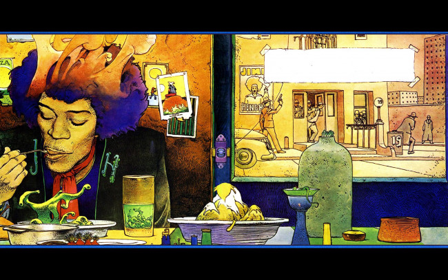 Обои картинки фото jimi, hendrix, музыка, гитарист, музыкант, вокалист, композитор, сша