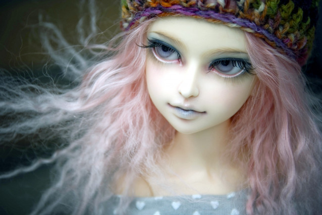 Обои картинки фото разное, игрушки, кукла, волосы