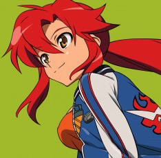 Картинка аниме tengen toppa gurren lagann взгляд девушка yoko littner