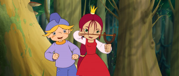 обоя мультфильмы, как, поймать, перо, жар, птицы, мультик