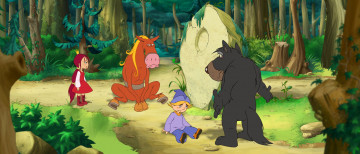 обоя мультфильмы, как, поймать, перо, жар, птицы, мультик