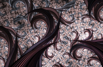 Картинка 3д+графика фракталы+ fractal фон узор цвета