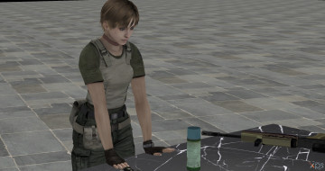 Картинка 3д+графика аниме+ anime оружие фон взгляд девушка