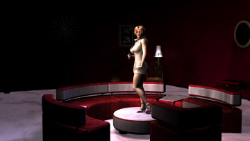 Картинка 3д+графика люди+ people девушка взгляд фон