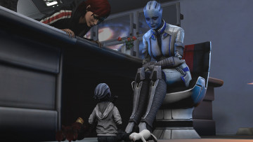 Картинка 3д+графика существа+ creatures девушка взгляд фон халк