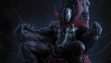 Картинка рисованное комиксы comics костюм anti-hero спаун spawn