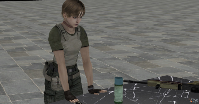 Обои картинки фото 3д графика, аниме , anime, оружие, фон, взгляд, девушка