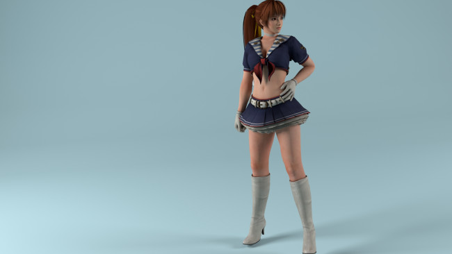 Обои картинки фото 3д графика, аниме , anime, фон, взгляд, девушка