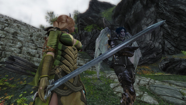 Обои картинки фото 3д графика, эльфы , elves, эльфийка, взгляд, природа, оружия, кастаника