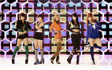 Картинка 4+minute музыка -+k-pop поп ритм-н-блюз k-pop хип-хоп корея