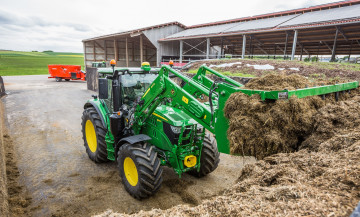 Картинка техника фронтальные+погрузчики john deere