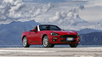 Картинка fiat+124+spider+red+2017 автомобили fiat spider 124 2017 red красный