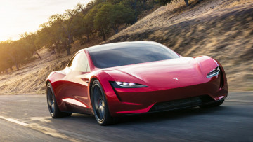 Картинка tesla+roadster+2019 автомобили tesla 2019 roadster красный