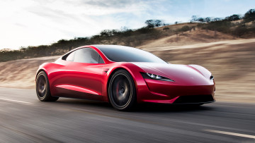 Картинка tesla+roadster+2019 автомобили tesla roadster 2019 красный