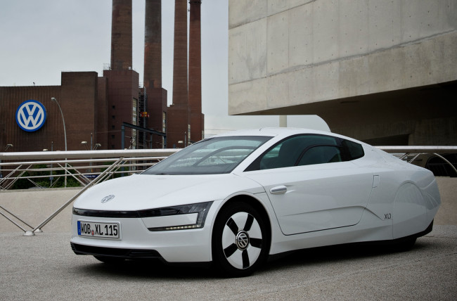 Обои картинки фото volkswagen xl1 2015, автомобили, volkswagen, белый, 2015, xl1