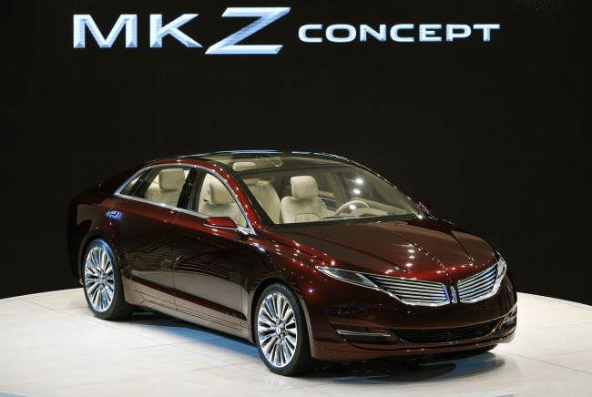 Обои картинки фото lincoln mkz concept naias 2012, автомобили, lincoln, 2012, naias, concept, mkz