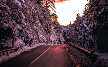 Картинка природа дороги разметка шоссе дорога