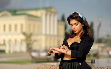 Картинка lidiya+ponamareva девушки лидия+понамарёва lidiya ponamareva лидия понамарёва девушка модель шатенка красотка красавица флирт стройная фигура сексуальная секси поза взгляд макияж