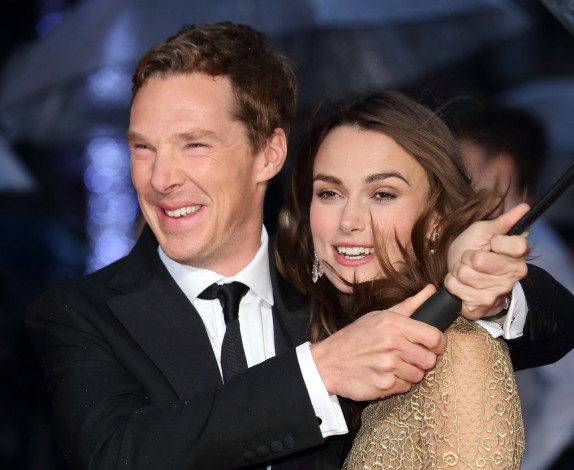 Обои картинки фото разное, знаменитости, бенедикт, камбербэтч, супруги, тимоти, карлтон, софи, хантер