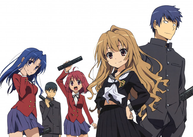 Обои картинки фото аниме, toradora