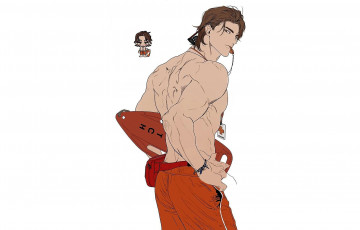 Картинка аниме unknown +другое+ парень свисток очки